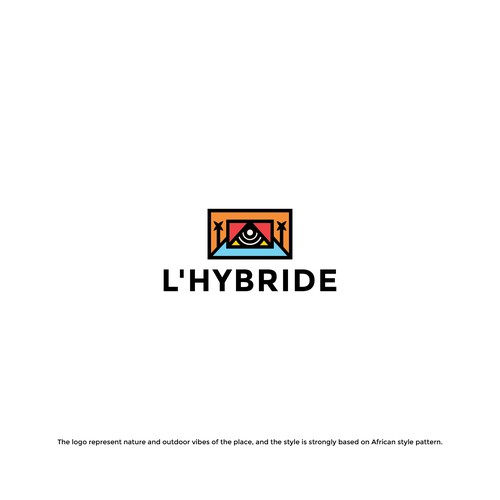 Culture brand with the title 'Logo Concept For L'HYBRIDE'