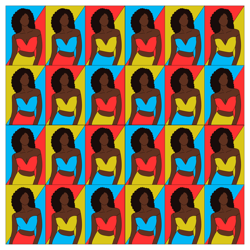 Women artwork with the title 'Pattern design'