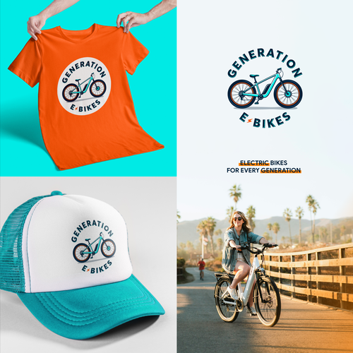 Electric logo with the title 'GENERATION E-BIKES Logo design'