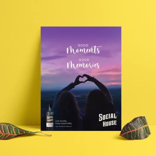 Magazine ad design with the title 'Vodka Magazine ad Design'