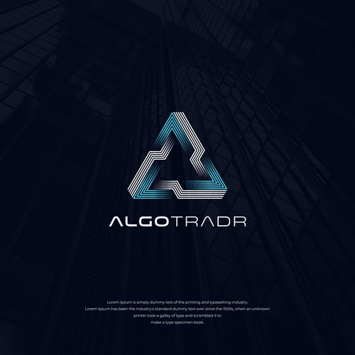 Precise design with the title 'ALGOTRADR'