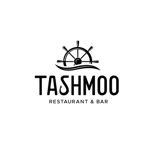 Nautical logo with the title 'TASHMOO LOGO'