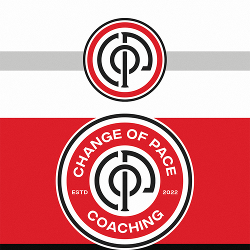 Soccer ball logo with the title 'Change of Pace Coaching'