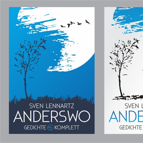Poetry design with the title 'Book cover design for ANDERSWO'