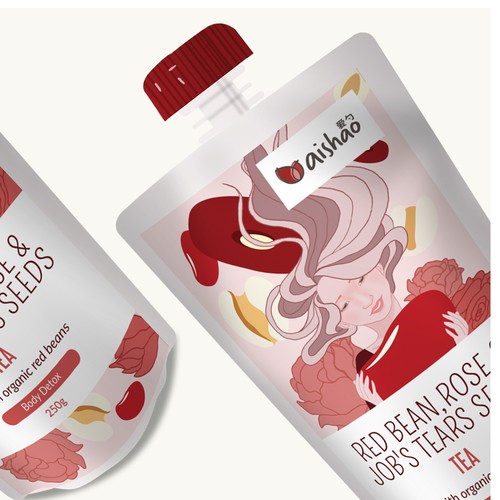 Package label with the title 'Package Label for Superfood Beverages'