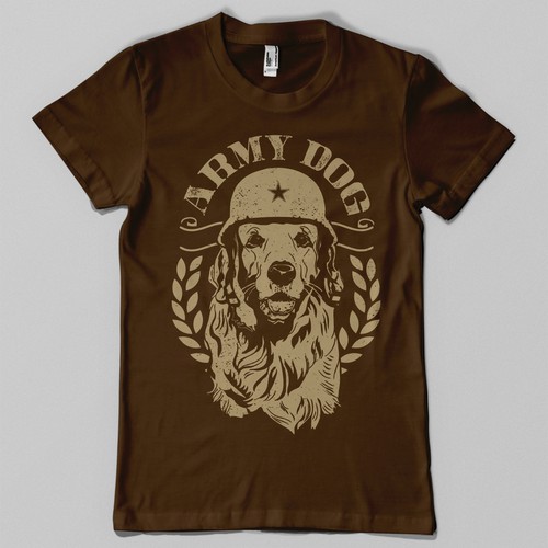 Dog t-shirt with the title 'Dog/Cat T-shirt Designs'