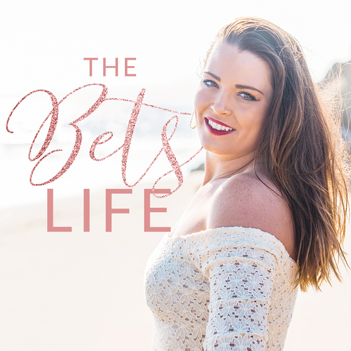 Beach design with the title 'The Bets Life'
