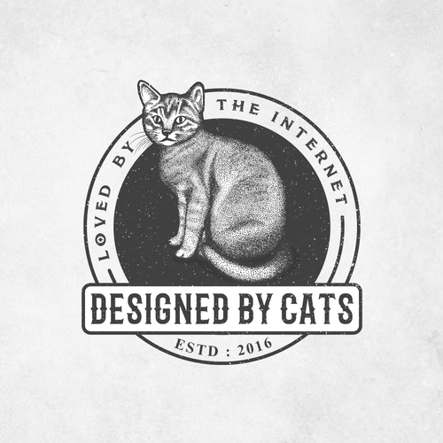 Love brand with the title 'Designed by Cats, Loved by the Internet Logo Design'