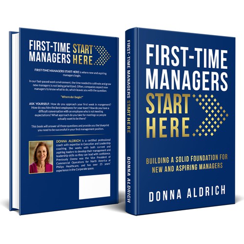 Paperback book cover with the title 'Creating a design for all new managers'