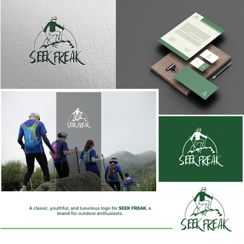 Poster logo with the title 'Seek freak logo'