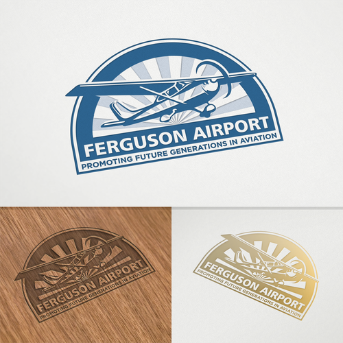 Airport design with the title 'Logo concept for Ferguson Airport'