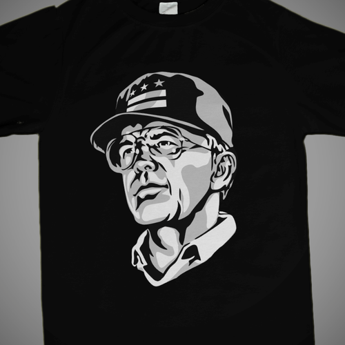 New Era-inspired White t-shirt, “Black graphic design