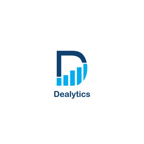 Pie chart logo with the title 'Logo design for Dealytics'
