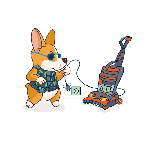 Corgi design with the title 'Corgi Special Force Vacuum Attack team'