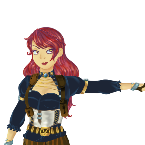 Steampunk artwork with the title 'Inspector V'