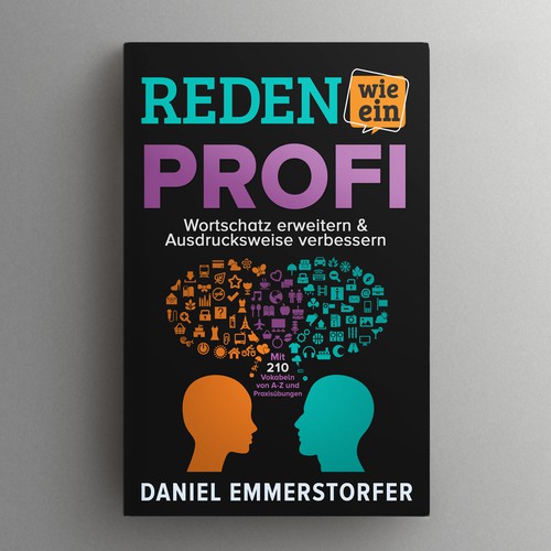 German book cover with the title 'German vocabulary book for daily conversation'