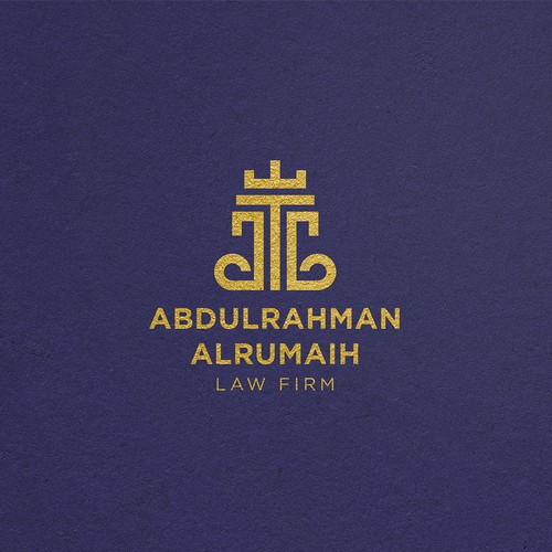 Justice logo with the title 'Law Firm Luxury Logo'