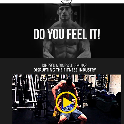 Product website with the title 'Website for Nutrition Company'