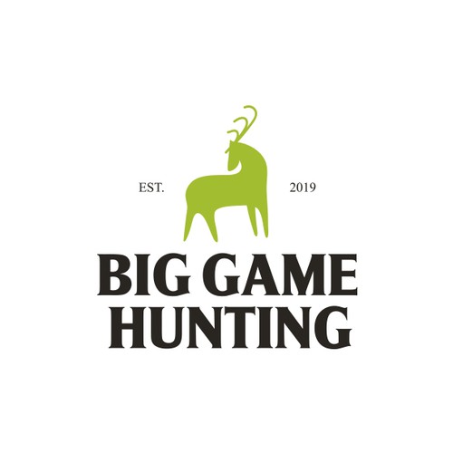 Hunting design with the title 'BIG GAME HUNTING'