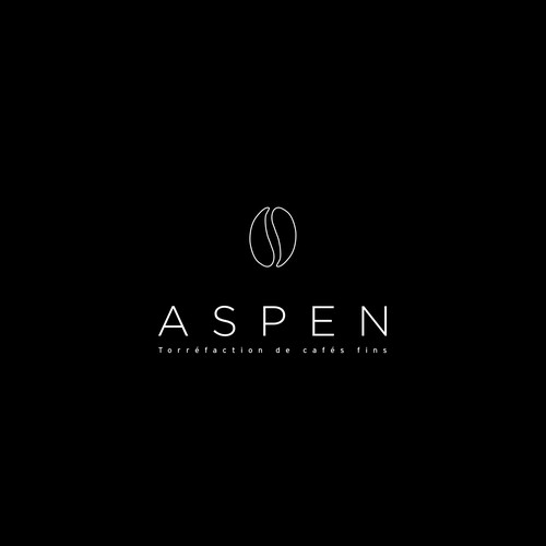 Refined logo with the title 'Winning logo design for Aspen Coffee'
