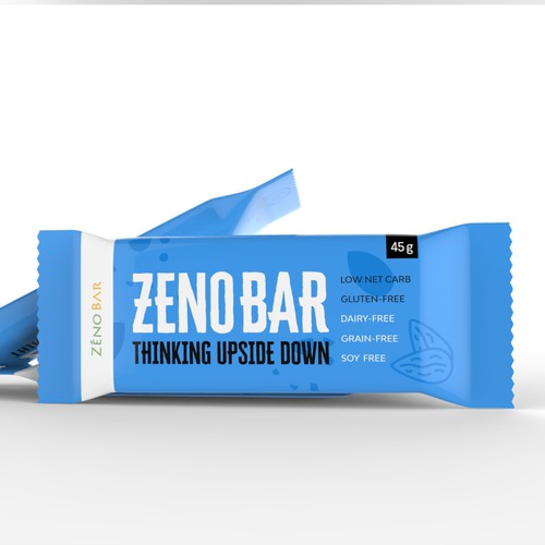 Protein packaging with the title 'Modren protin bar lable'