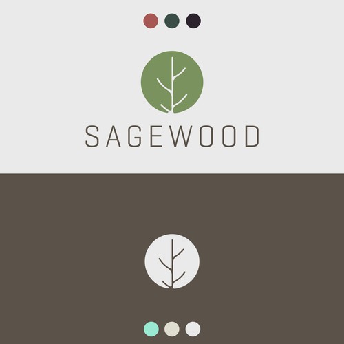Sage logo with the title 'Minimal logo inspired in flora'