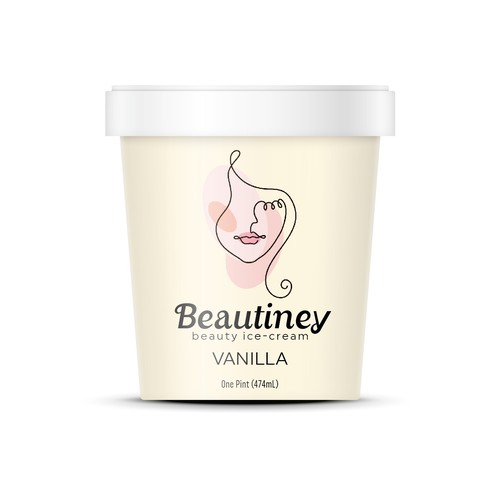 Ice cream packaging with the title ' Icem cream package'