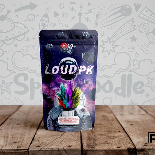 Purple packaging with the title 'Thc Packaging'