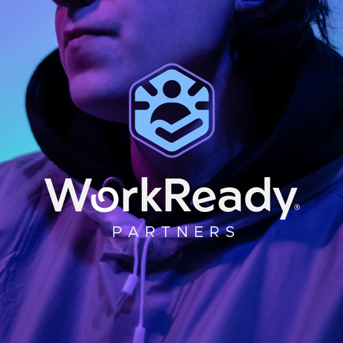 Hexagon logo with the title 'WorkReady'