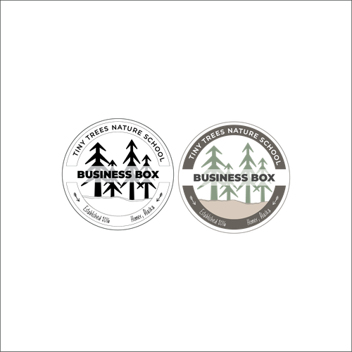 Outdoor brand with the title 'Tiny Trees Branding'