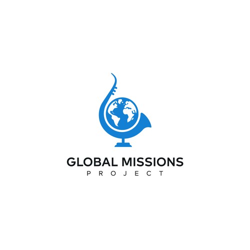 Jazz design with the title 'Global Missions Project Logo'