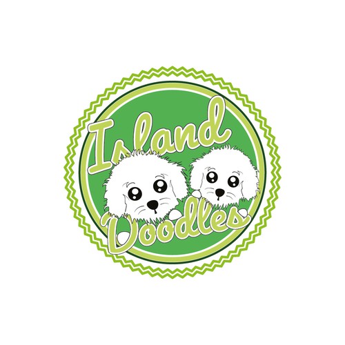 Portfolio logo with the title 'Island Doodles '