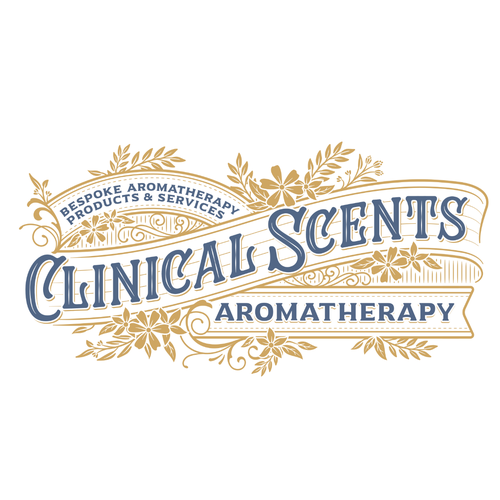 Decorative design with the title 'Clinical Scents Logo'