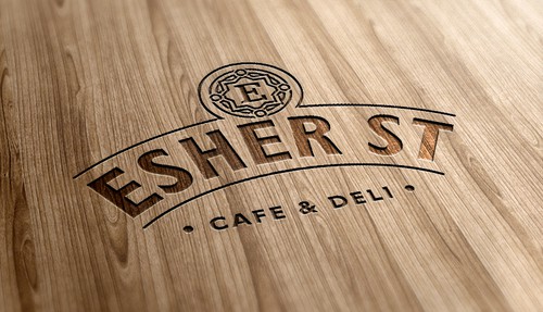 Web design logo with the title 'Help Esher St Cafe and Deli with a new logo'
