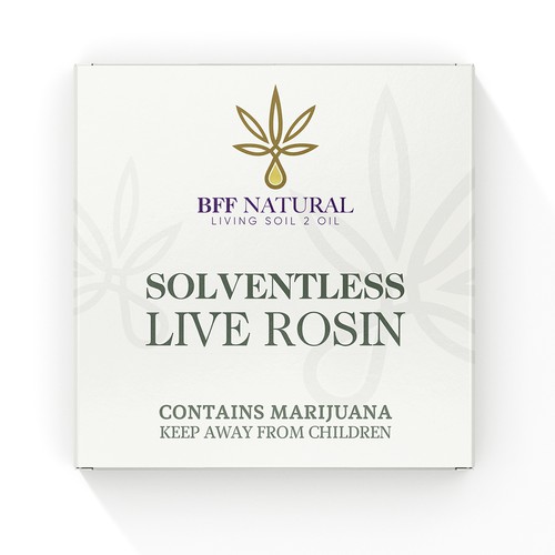 Weed packaging with the title 'Marijuana Packaging Design'