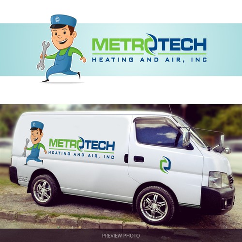 Handyman design with the title 'Handyman Mascot'