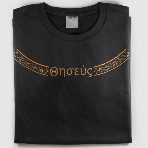 Pattern t-shirt with the title 'Greek Mythology Tshirt Design'