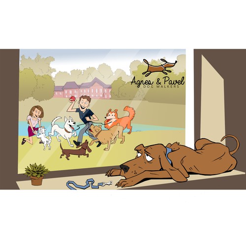 Cartoon artwork with the title 'Illustration'