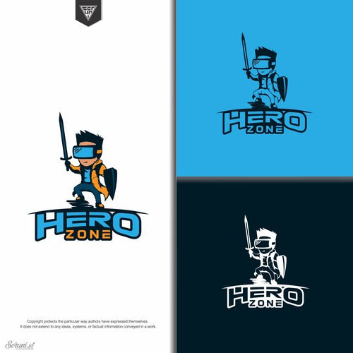 VR logo with the title 'character logo'