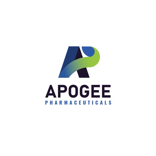 Lettering brand with the title 'A&P Logo'