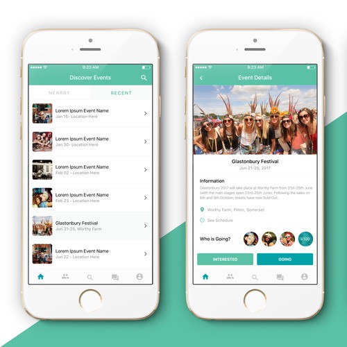 Friend design with the title 'Dating App'