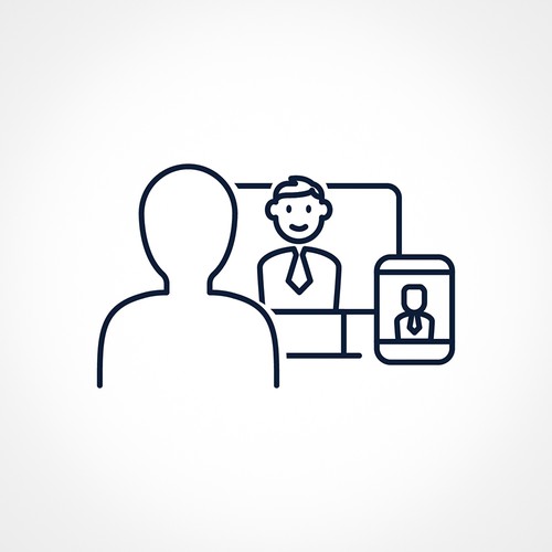 Study design with the title 'CEO Online Course Super Icon Design'