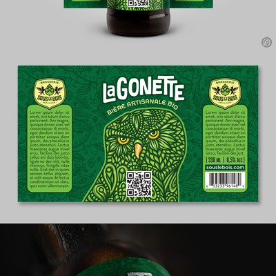 Beer label design