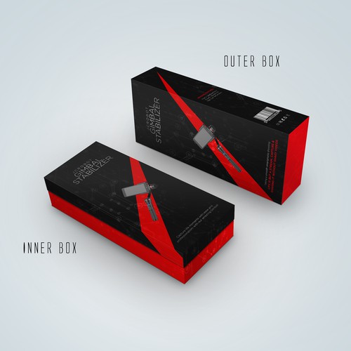 Technology packaging with the title 'Mobile Gimbal Box design'