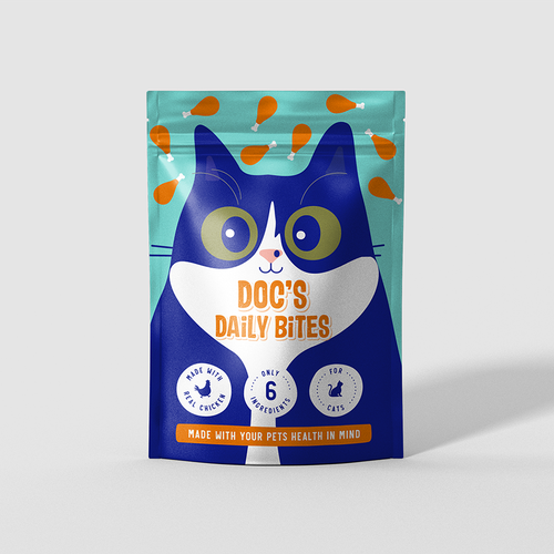 Organic food packaging with the title 'Stand-up Pouch Design'