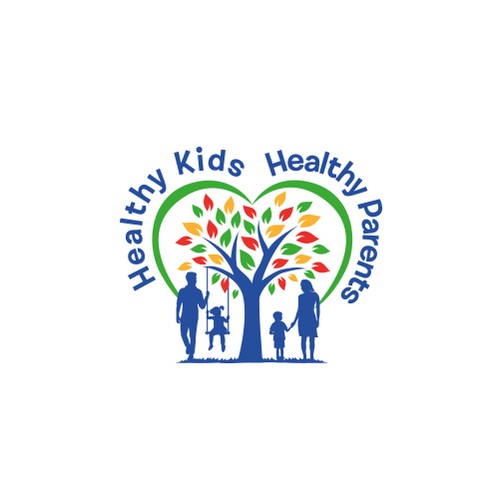 Nutritionist logo with the title 'family health logo'