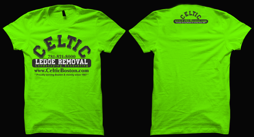 Landscaping t-shirt with the title 'Celtic T shirt'