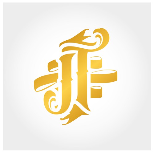 Typographic logo with the title 'Monogram for a Wedding'