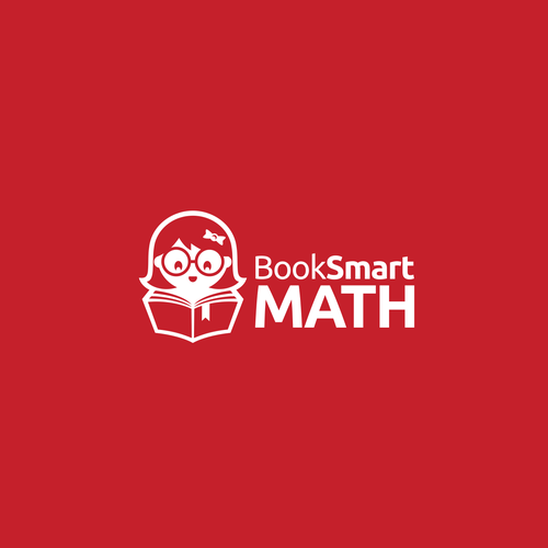 Mathematics logo with the title ' Booksmart Math Logo'