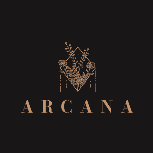 Illustrator design logo with the title 'Logo design for ARCANA'